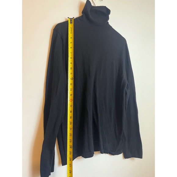 Vince Black Wool Cashmere Turtleneck Sweater Womens Large Pullover RN106730 - Picture 5 of 5